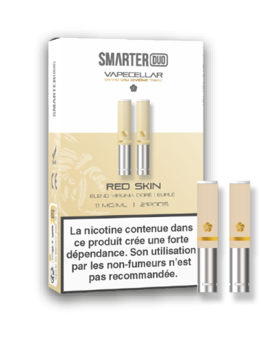 Red Skin - Cartouches SMARTER Duo
 Taux de nicotine-6MG