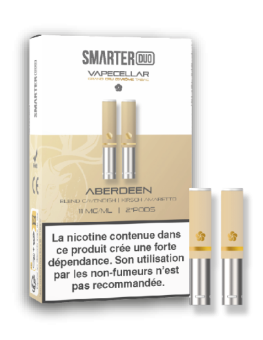 Aberdeen - Cartouches SMARTER Duo
 Taux de nicotine-6MG